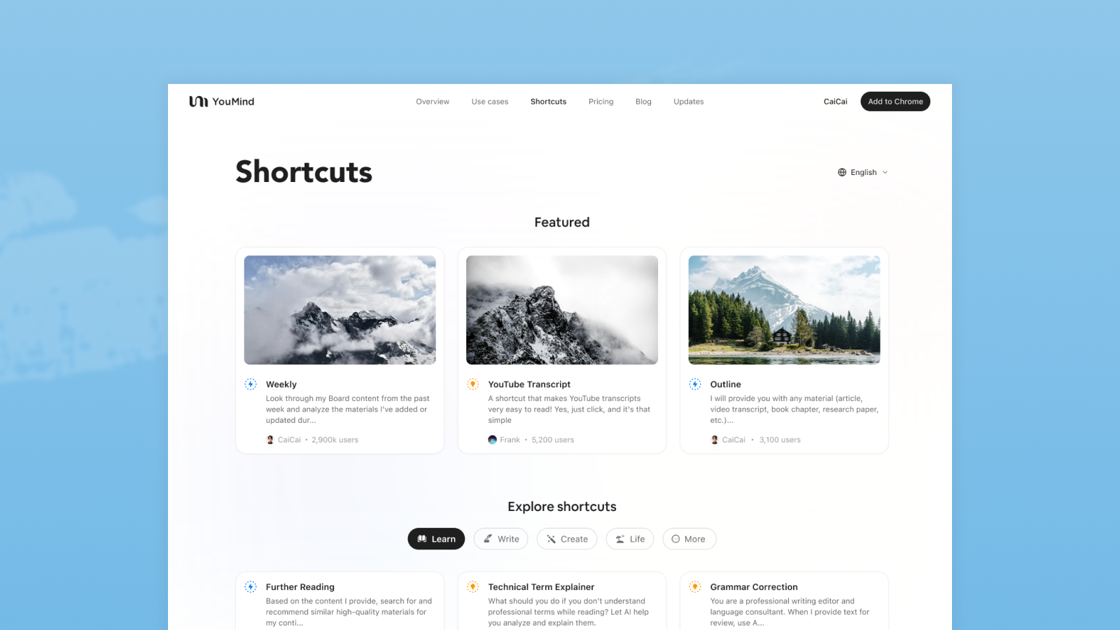 Launching YouMind 0.4:Shortcut and YouTube Learning