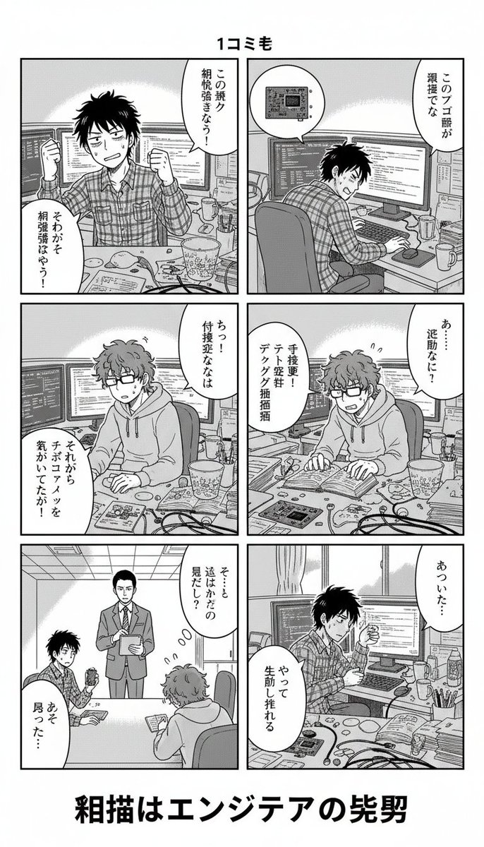 4-panel comic about embedded engineer struggles 2