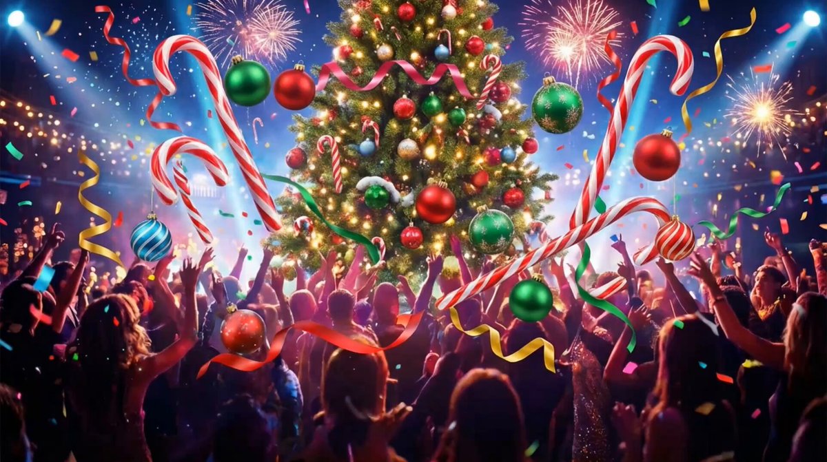 Animated flashy text reveal sequence