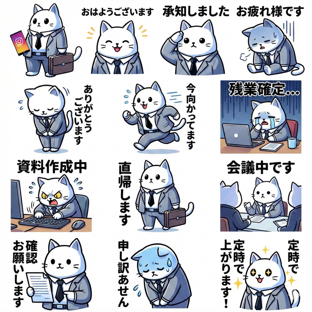 LINE sticker set from an attached character image 2