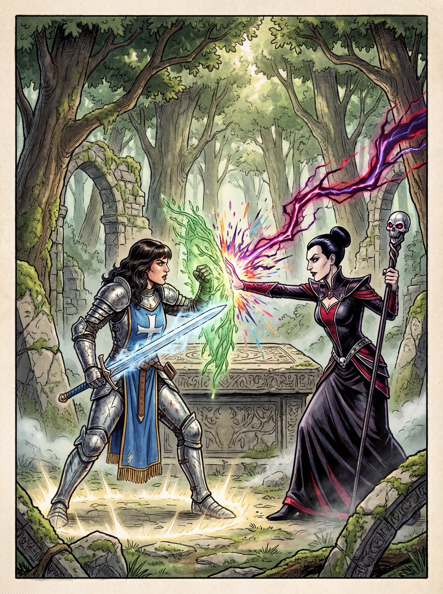 1980s RPG manual cover in 4K