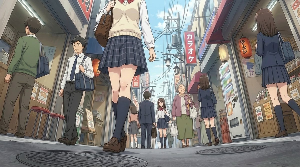 Extreme low-angle shot