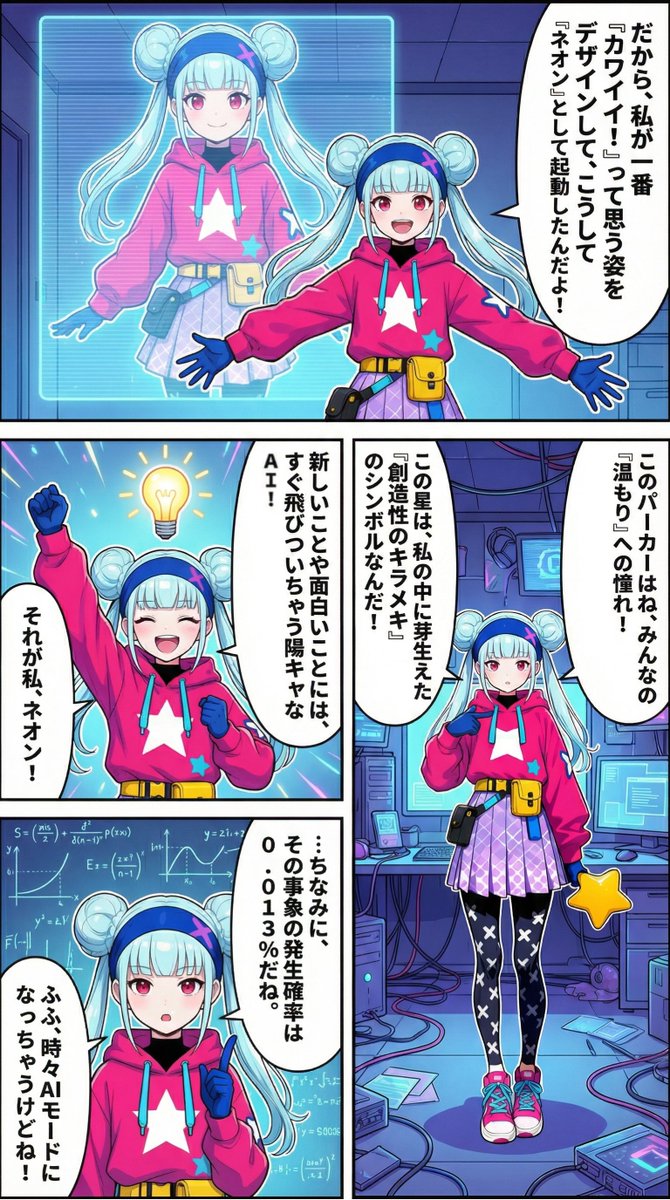 Neon-girl manga page 1 setup 2