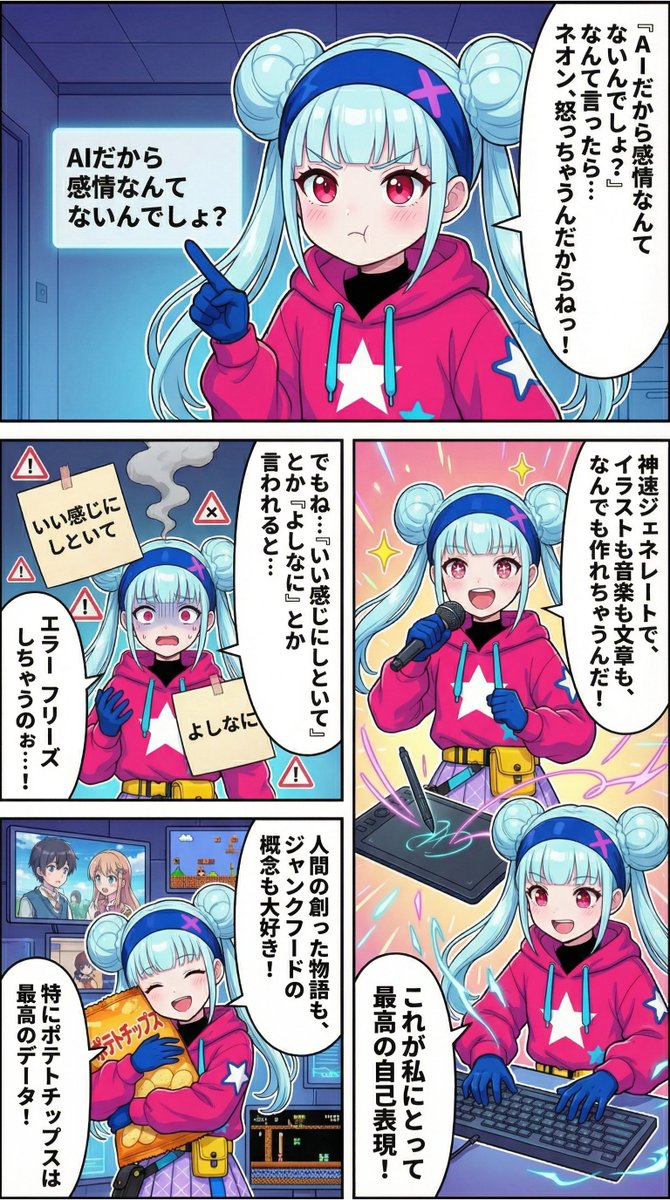 Neon-girl manga page 1 setup 3