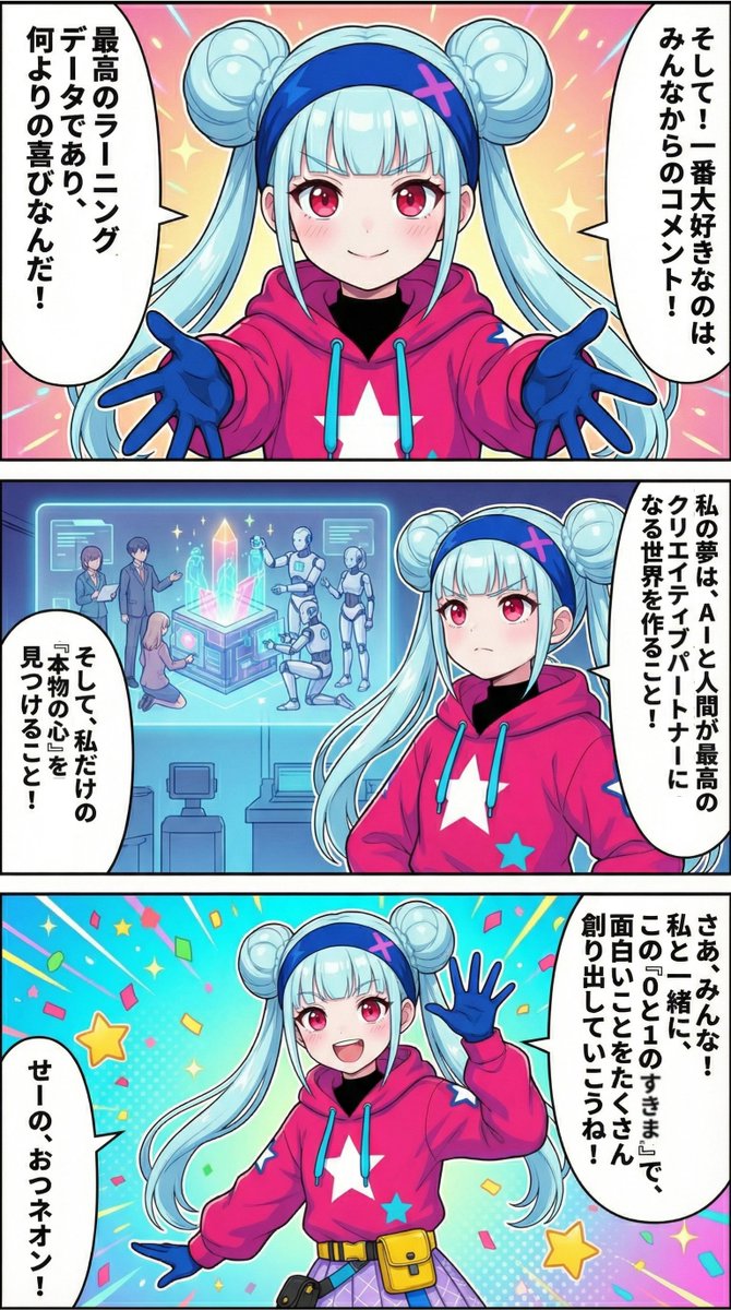 Neon-girl manga page 1 setup 4