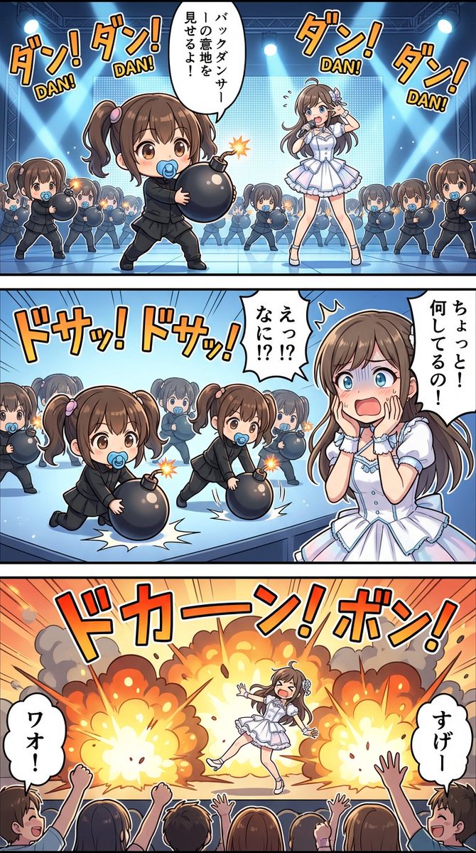 High-detail story-art layout with frames and speech bubbles