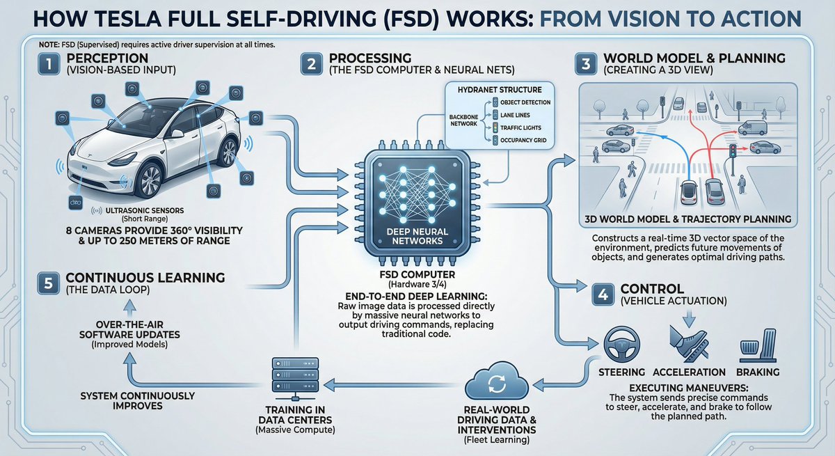 Tesla FSD explainer infographic