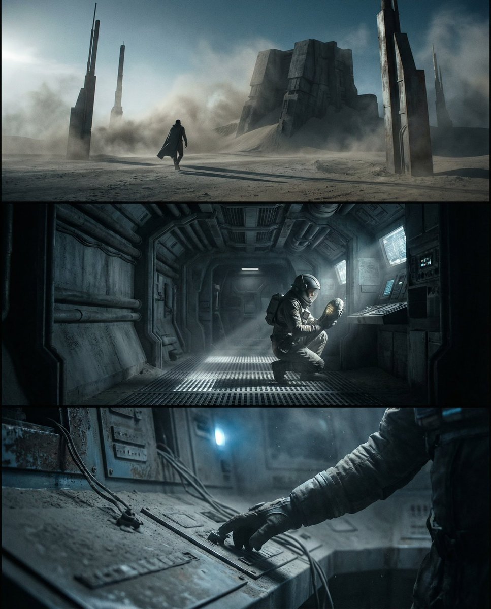 Sci-fi cinematic triptych and expansions 4