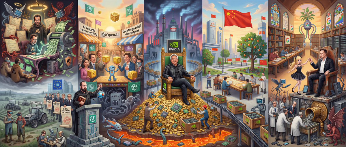 Hieronymus Bosch-style AI future painting