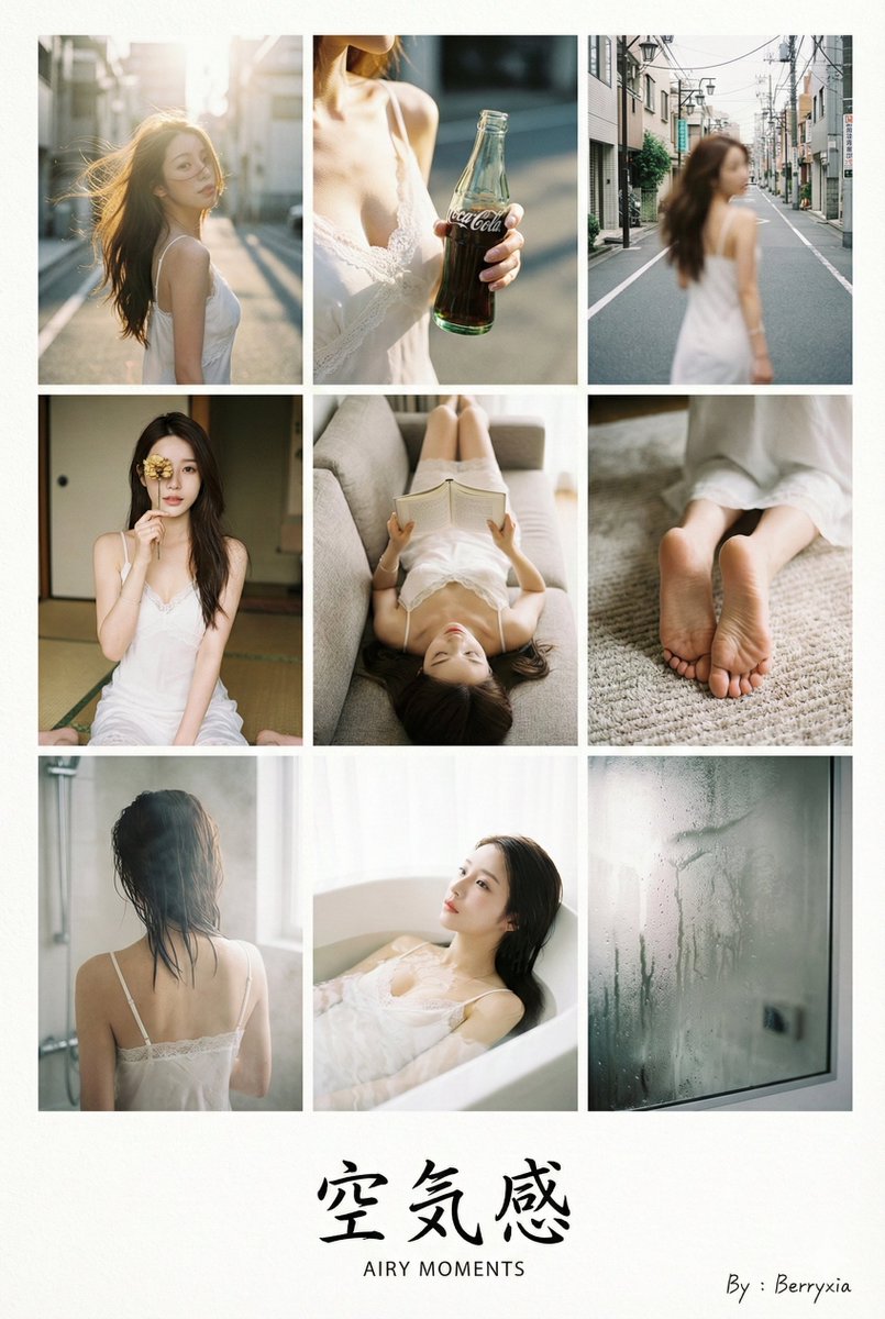 9-grid Japanese photobook layout prompt for Nano Banana Pro