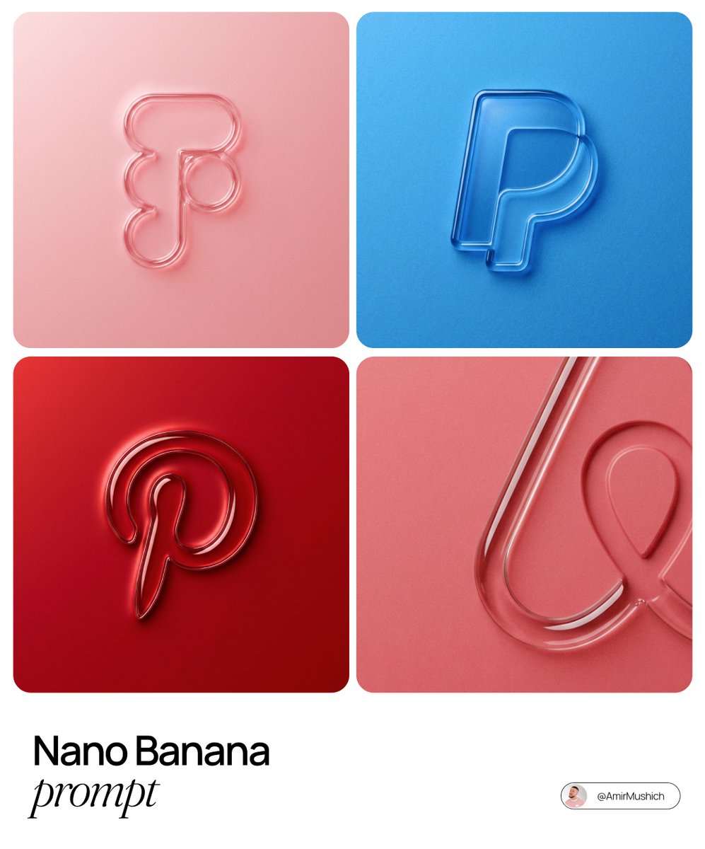 3D embossed brand logo on monochrome background