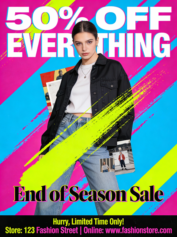 Trendy Fashion Sale Poster - Image 1
