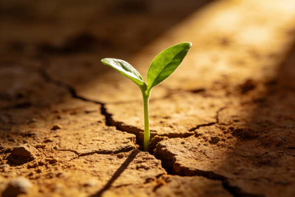 Sprout Through Dry Earth - Image 1