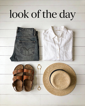 极简时尚穿搭平铺图