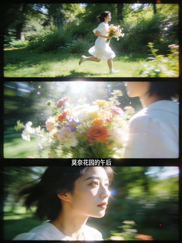 Three-Panel Film Art Grid - Image 1