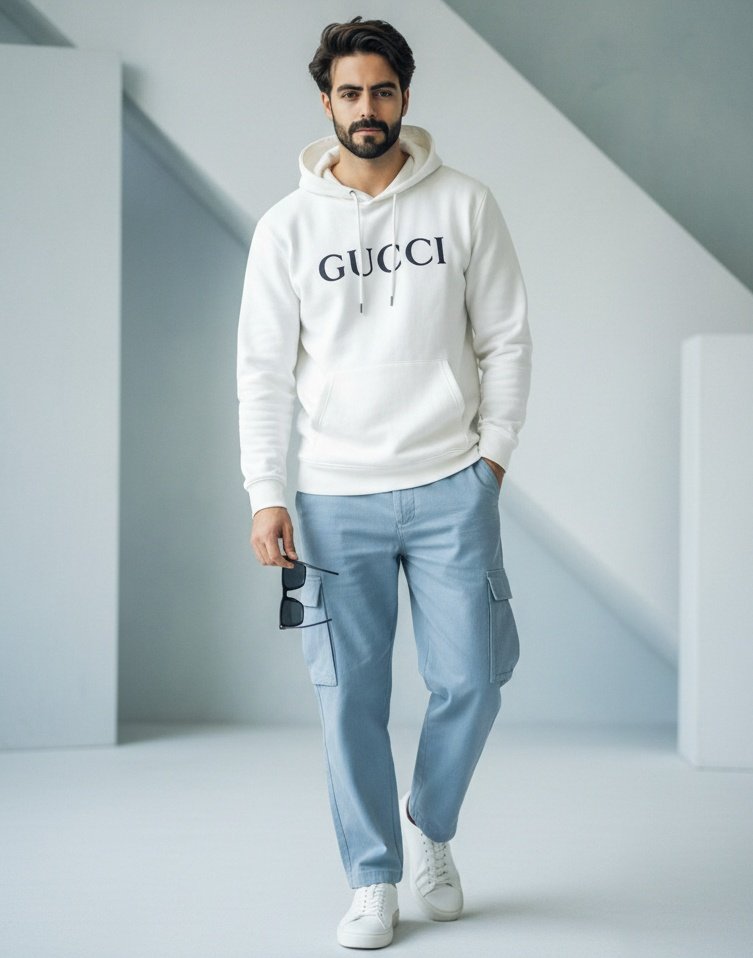 Ultra-Realistic Fashion Photo with Exact Face Match Prompt 2