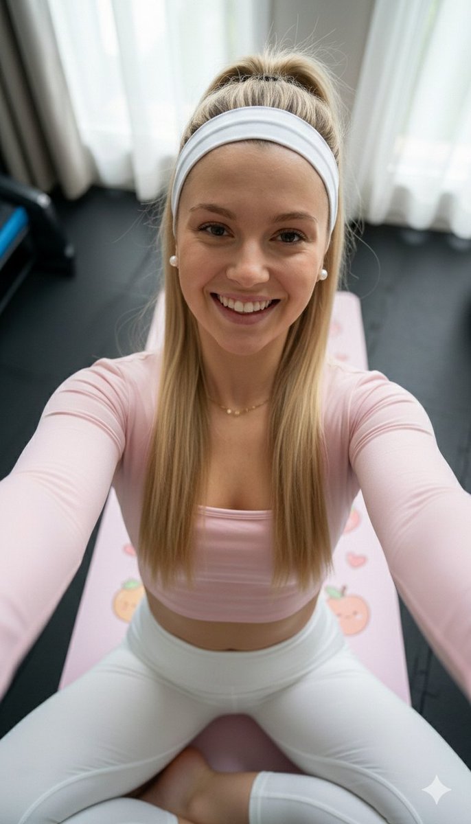 Motivational Yoga Selfie with Pastel Aesthetic 2