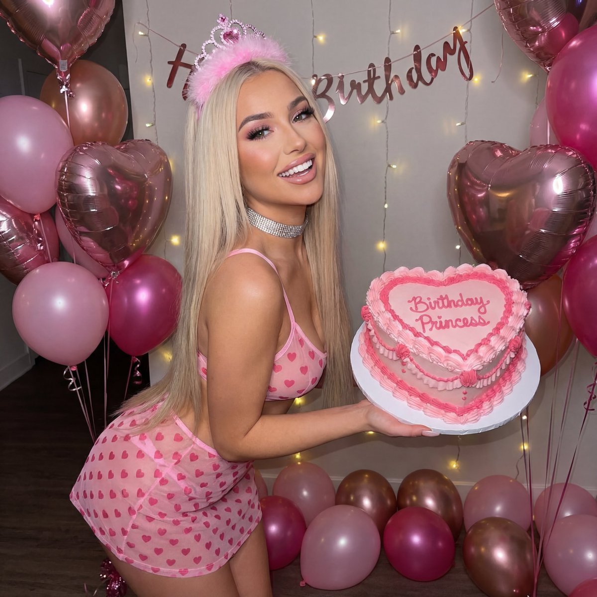 Sample output image for Barbie-Core Birthday Girl Celebration