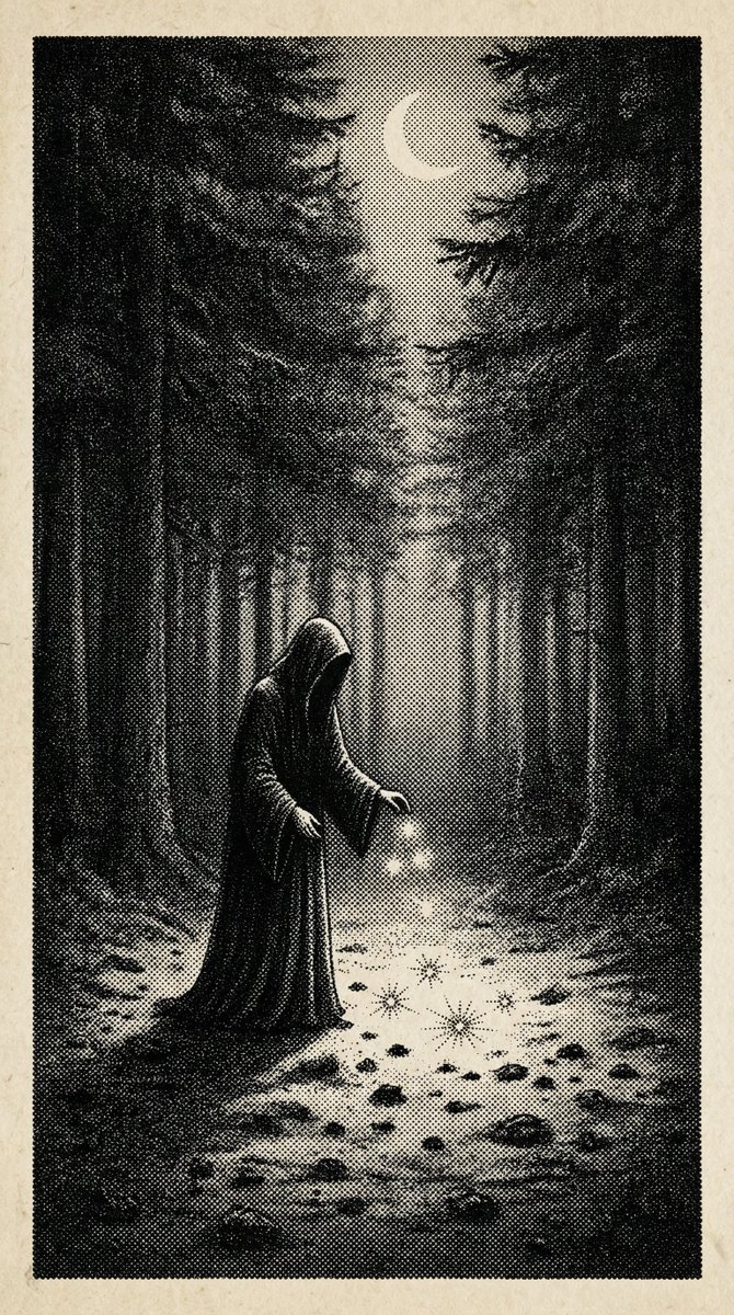 Gothic Stipple Art Poem Visualization 4