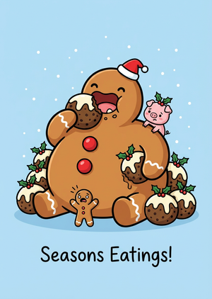 A high-quality printable greeting card illustration, 1:1.4 a... - 1