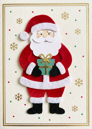 An exquisite, printable Christmas greeting card design, 1:1.... - 1