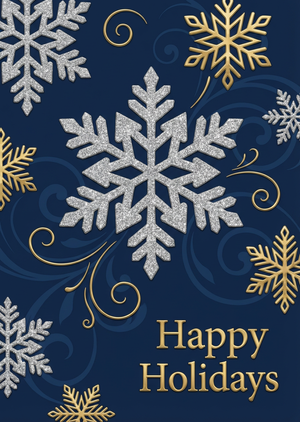 An elegant and festive holiday greeting card design, present... - 1