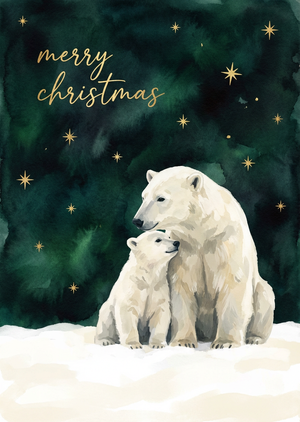 A beautiful, printable watercolor greeting card illustration... - 1