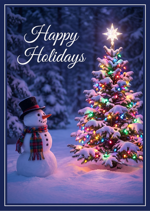 A beautiful, printable holiday greeting card design, aspect ... - 1