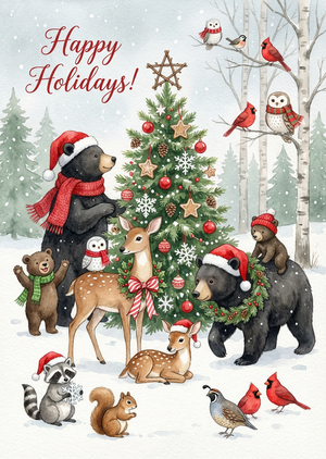 An exquisite and printable watercolor illustration for a hol... - 1