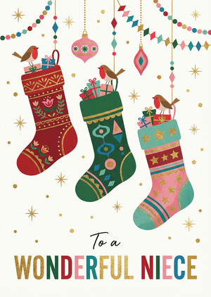 A high-quality, printable Christmas greeting card illustrati... - 1