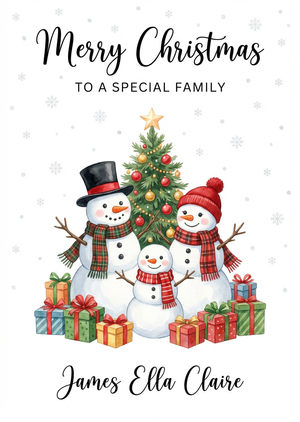 A beautiful, printable Christmas greeting card design in a c... - 1