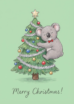 A cute printable Christmas card design, aspect ratio 1:1.4. ... - 1