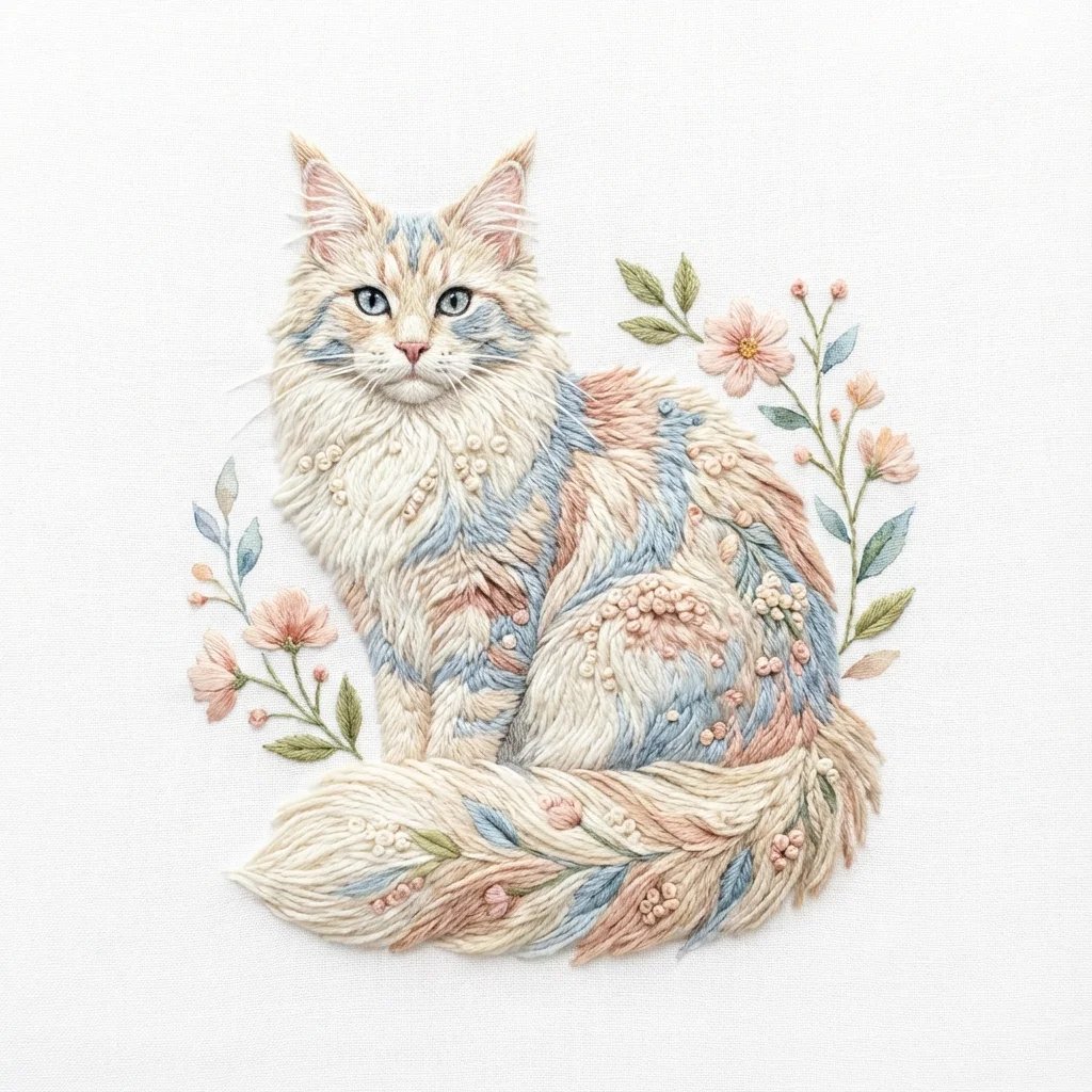 E-commerce Main Image - Akita Dog Embroidered Patch Design - 1