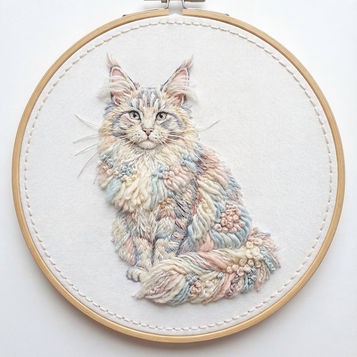 E-commerce Main Image - Akita Dog Embroidered Patch Design - 3