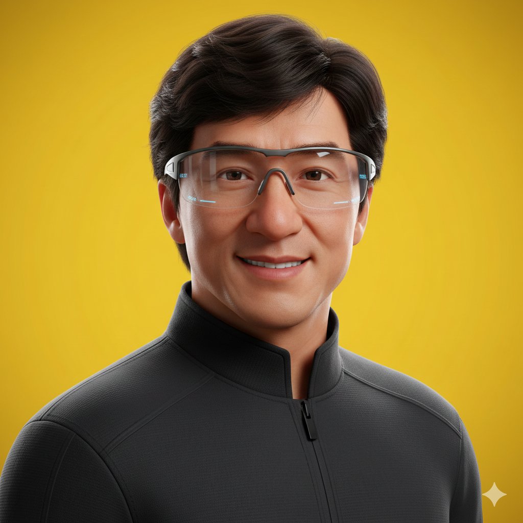 Pixar Style Headshot Prompt (Fixing Glasses Glare) 2