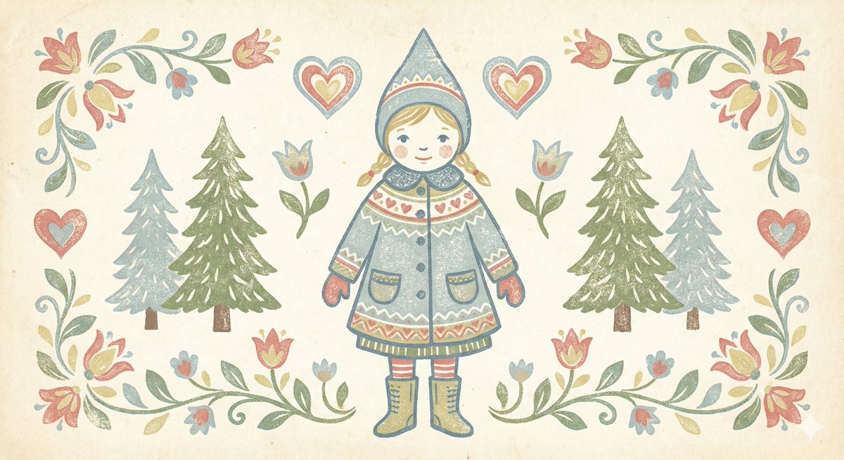Scandinavian Folk-Art Depiction 2