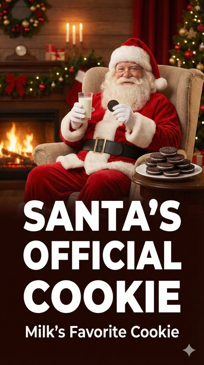 Oreo advertisement featuring Santa Claus - Image 2