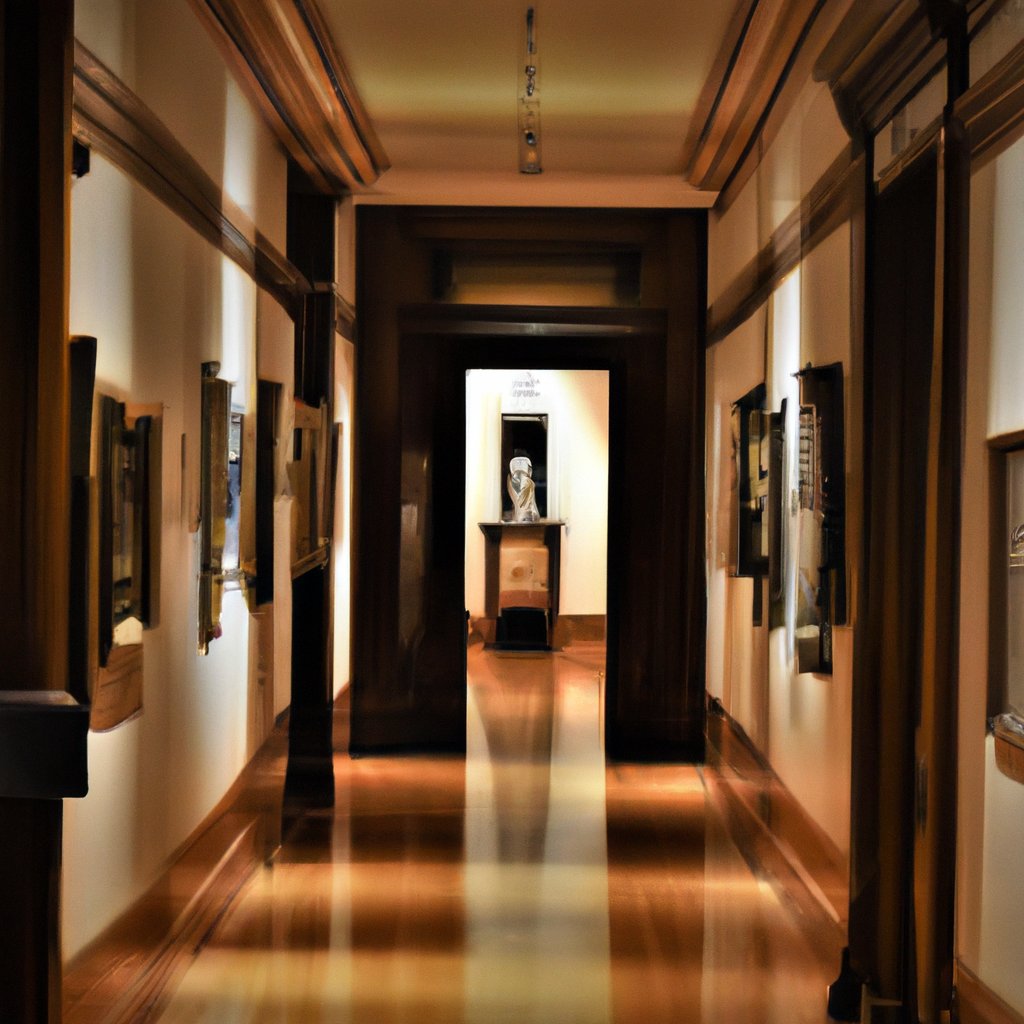 Eerie Hallway with Shadow Creature Prompt - Image 2