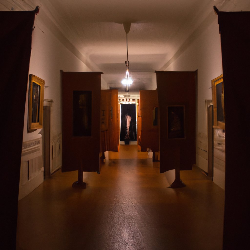 Eerie Hallway with Shadow Creature Prompt - Image 3
