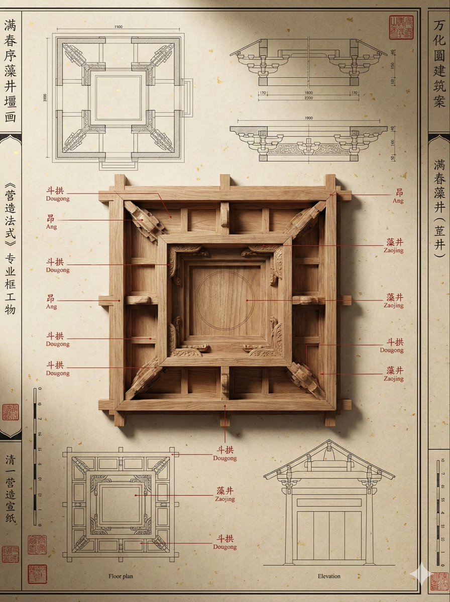 Qing Dynasty Architectural Design Archive Simulation - Image 1