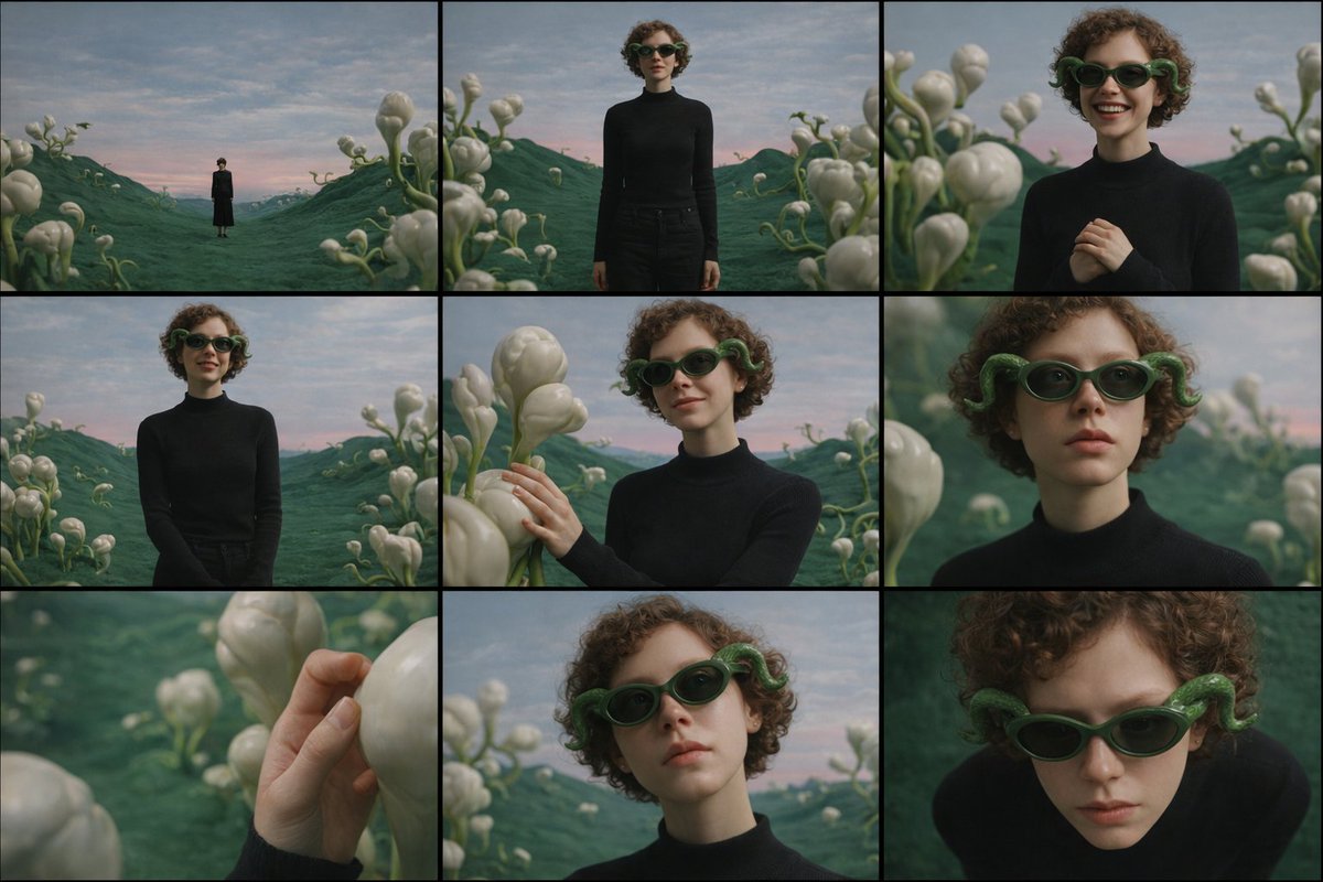 Comic / Storyboard - Cinematic Contact Sheet Generation from Reference Image - 1