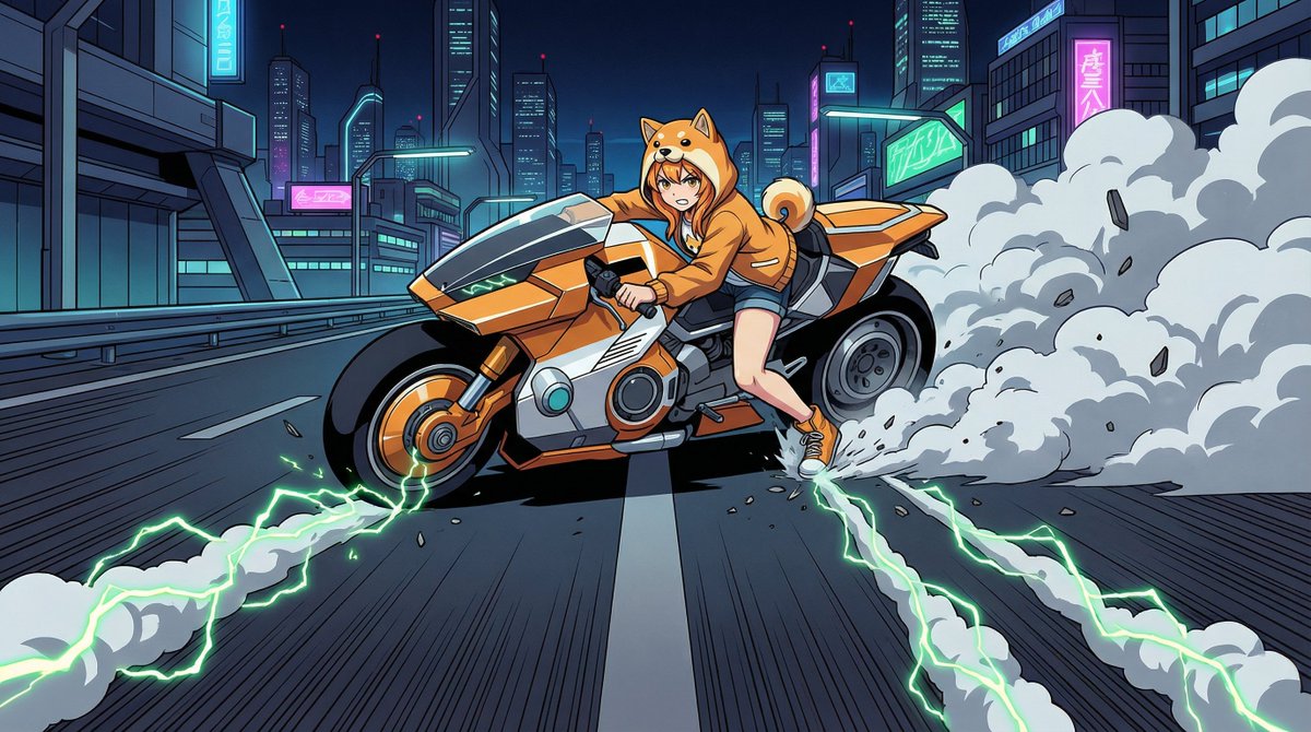 AKIRA 'Slide Brake Scene' Recreation Prompt