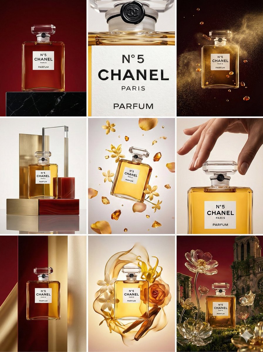 3x3 Grid Visual Concept Presentation