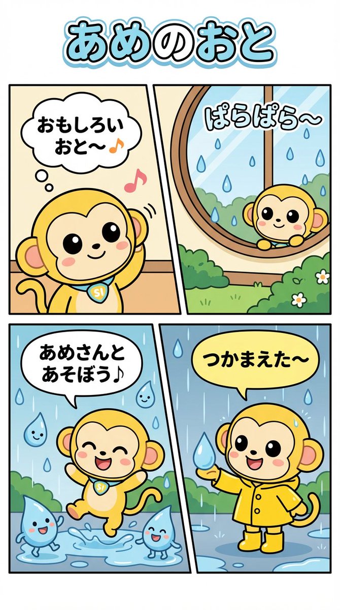 Comic / Storyboard - Nano Monkey's Adventure Series Manga Prompt - 1