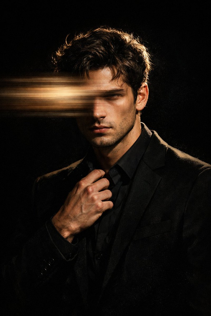 Moody Cinematic Portrait with Motion Blur - Image 1