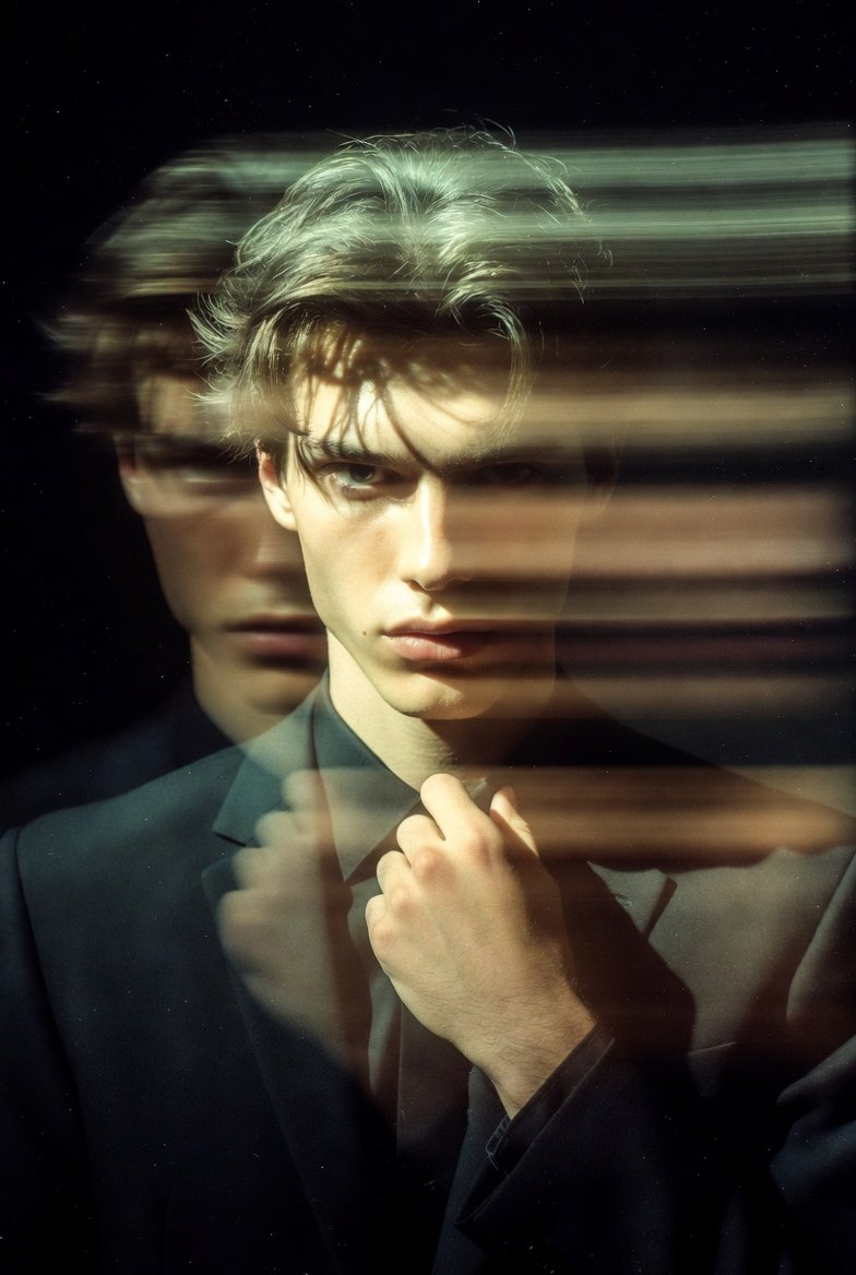 Moody Cinematic Portrait with Motion Blur - Image 2