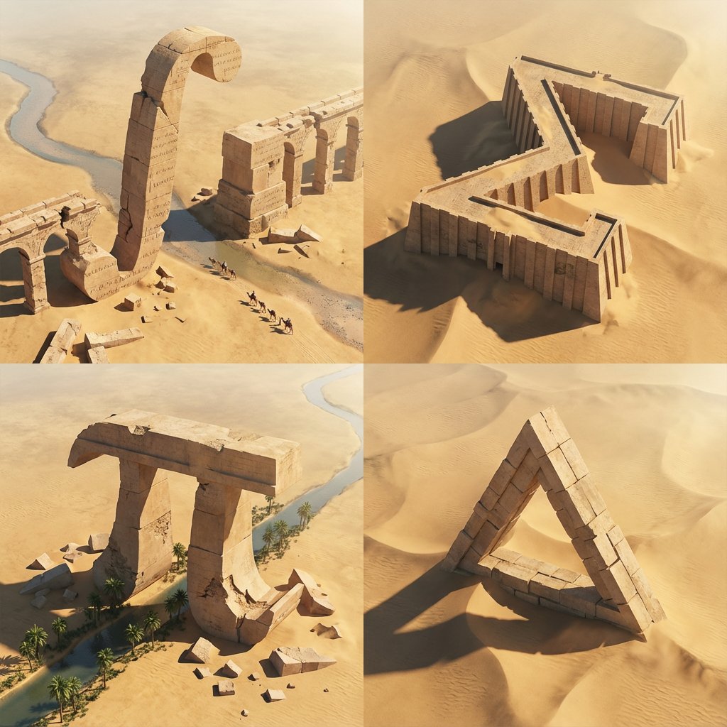 Desert Ruins of Pure Math Grid - Image 2