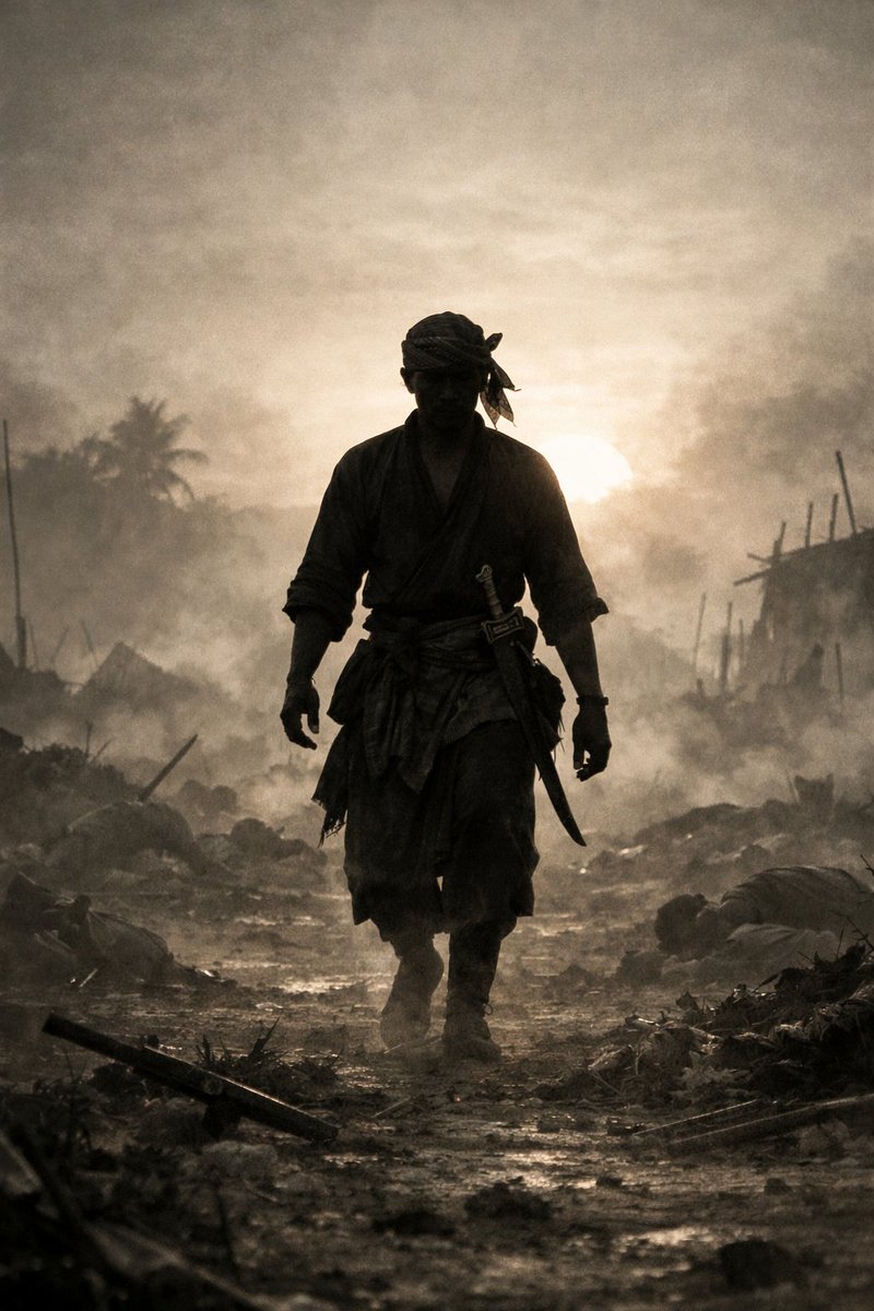 12th-Century Javanese Battlefield at Dawn - Image 1