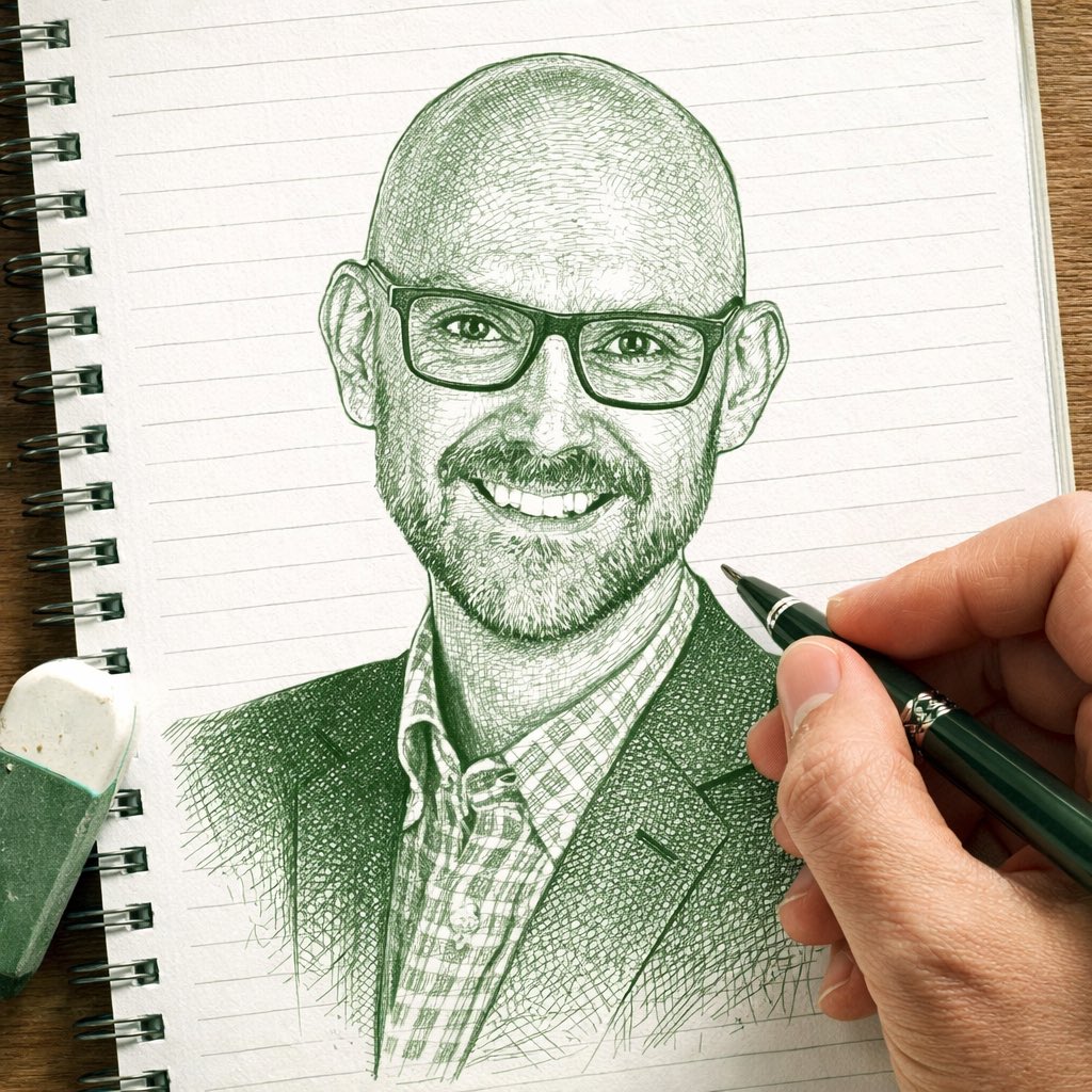 Image-to-Sketch Transformation Prompt with Hand Detail - Image 1