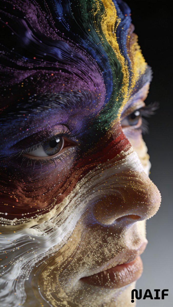 Abstract Fibonacci Particle Facial Features CGI Prompt - Image 3